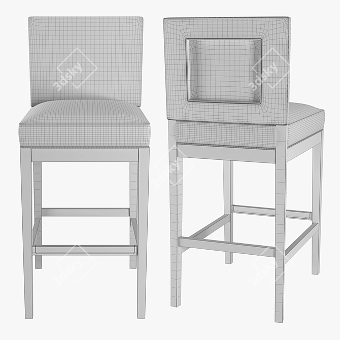 Elegant Vanguard Juliet Bar Stool 3D model image 2