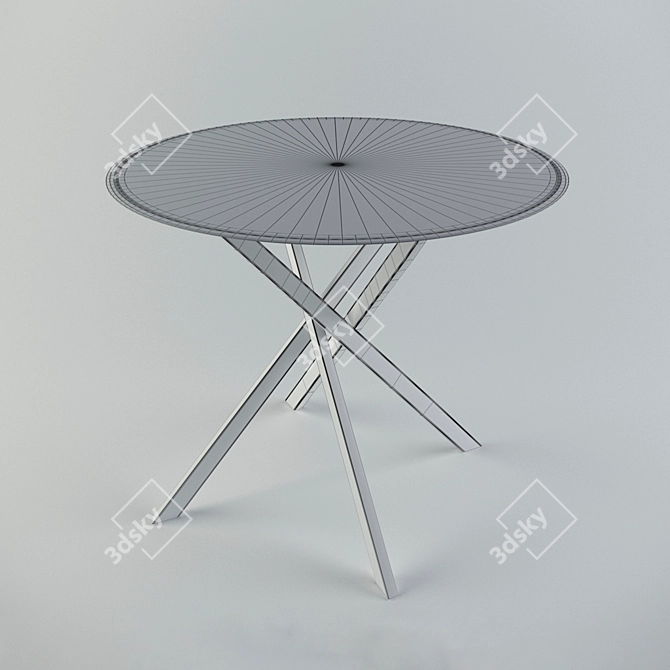 Modern Raymond Round Table - HALMAR 3D model image 2