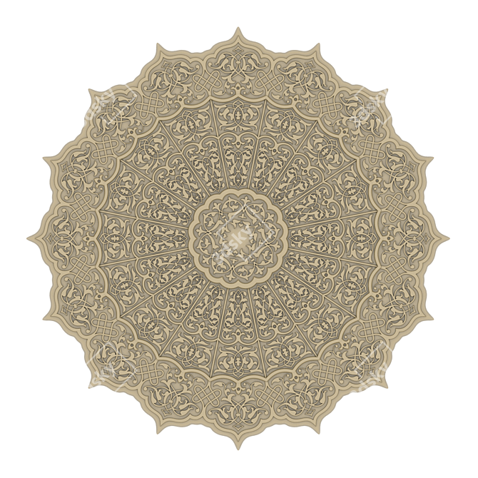 Arabesque: Interior Artistry 3D model image 1