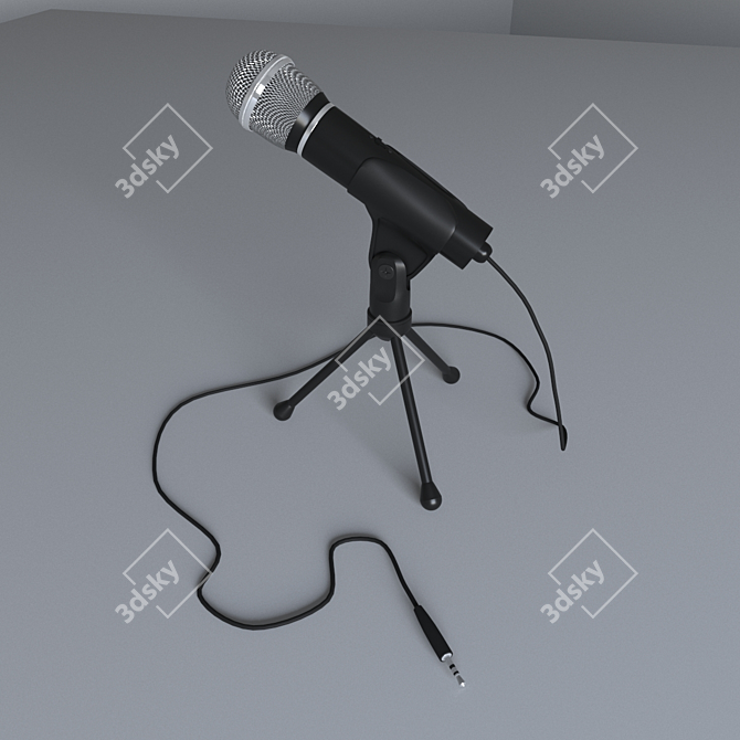 Trust Desktop Microphone 3D model image 2