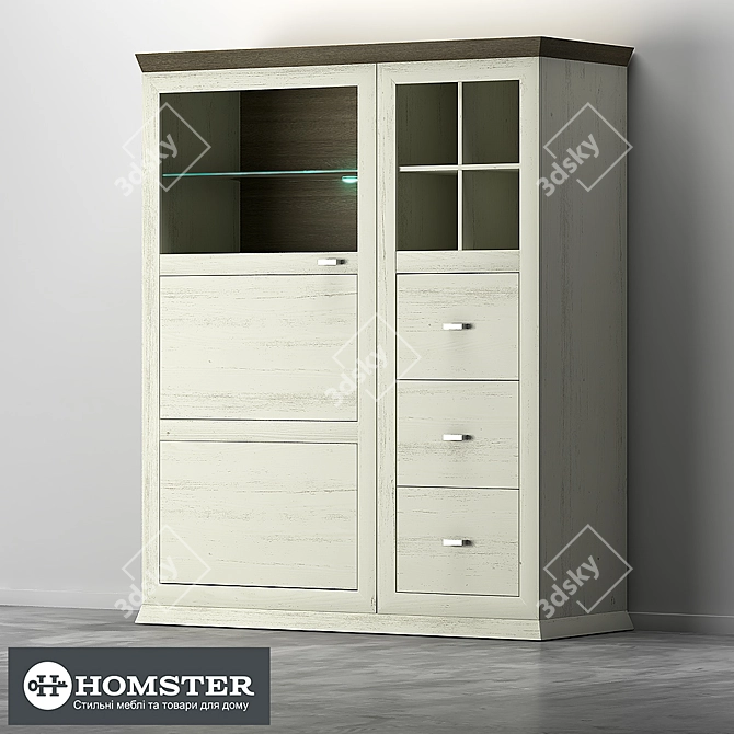 Classic Pine Aurelio Commode 3D model image 2