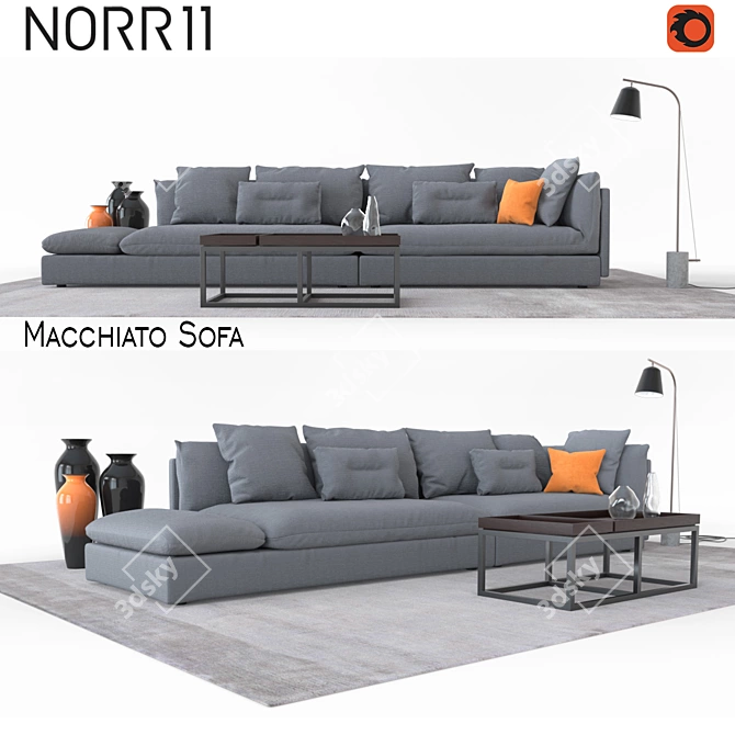 NORR11 Macchiato Sofa - Luxurious and Versatile Seating Solution 3D model image 1