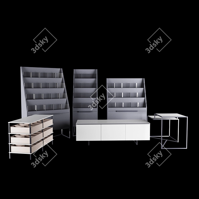 Wolford Chic Shop Furniture Set 3D model image 1