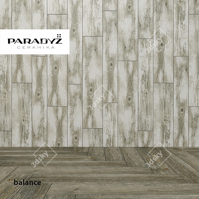 Balance Grys Tile Collection - Modern and Elegant. 3D model image 1