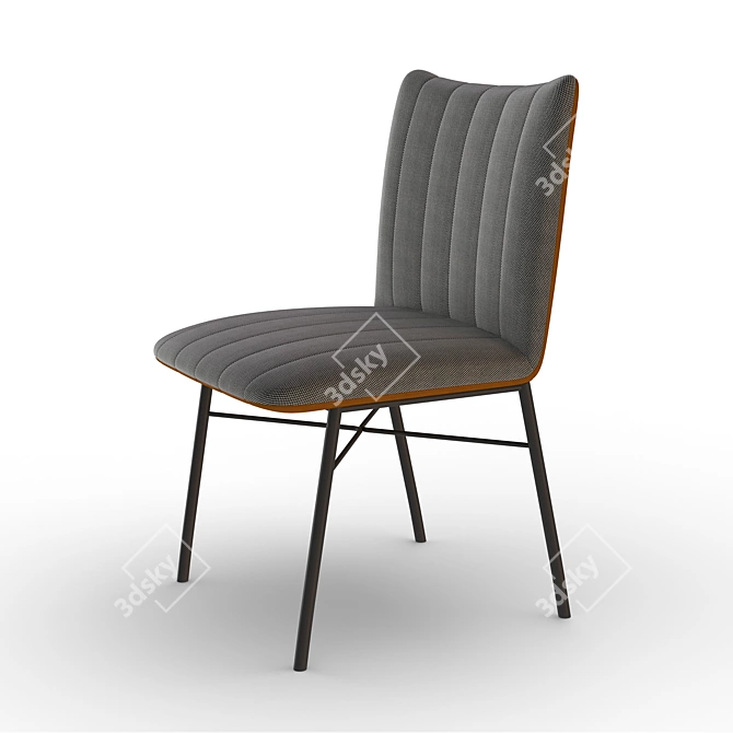 Elegant Freifrau Rubie Chair 3D model image 2