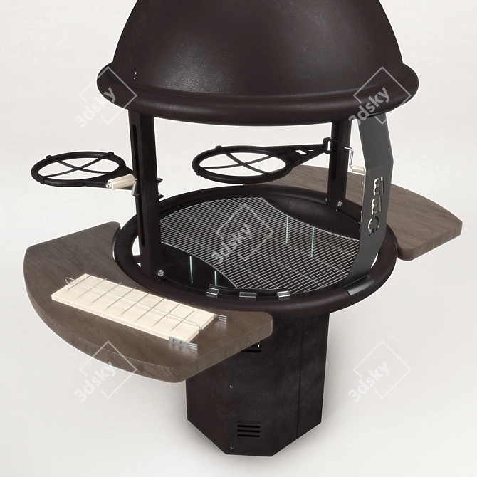 Tundra Grill BBQ: Finnish Wood and Charcoal Barbecue 3D model image 3