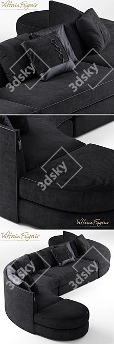 Luxury Vittoria Frigerio Sofa 3D model image 2