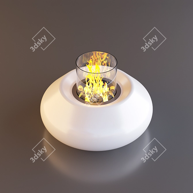 Portable Bubble Commerce Fireplace | Planika 3D model image 1