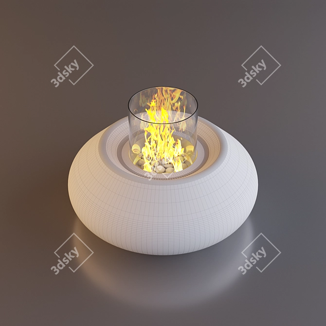 Portable Bubble Commerce Fireplace | Planika 3D model image 2