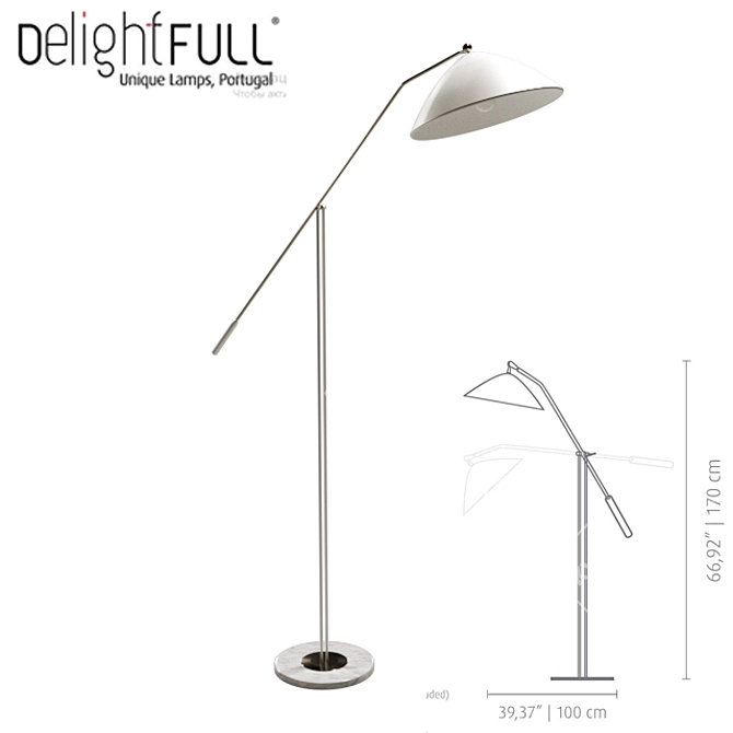 Modern Floor Lamp for Stylish Interior 3D model image 1