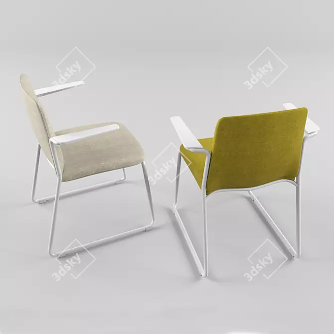 EMA Lightweight Chair by ENEA 3D model image 2
