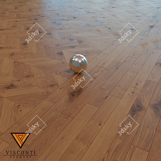 Title (English translation): "Visconti Parquet - French Christmas Tree: OM Massive Board"

Translation of Description:
"Visconti Parquet: Sic 3D model image 1