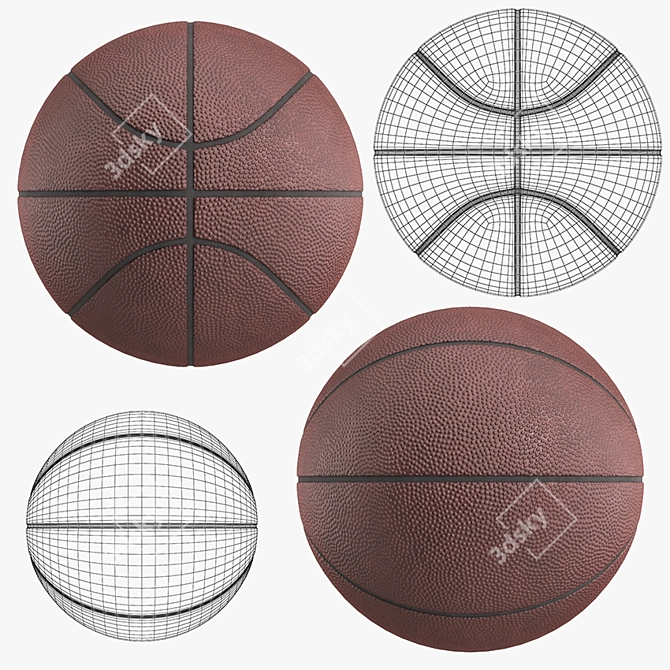 Polygonal Basketball Ball: V-Ray, Textured, 3ds Max 2010
V-Ray Basketball Ball: High-Quality Text 3D model image 2