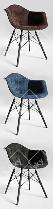 Modern Leather Chairs - Loftdesigne 4049, 4050, 4051 3D model image 2