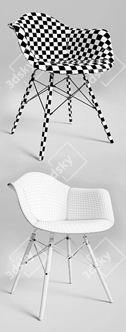 Modern Leather Chairs - Loftdesigne 4049, 4050, 4051 3D model image 3