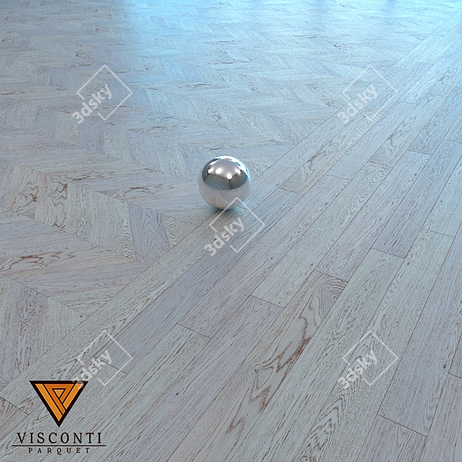 Title: Visconti Parquet Oak Latina Christmas Tree 3D model image 1