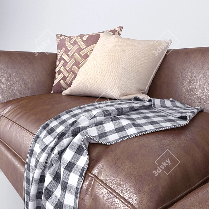 Contemporary Comfort: Modern Sofa 3D model image 2