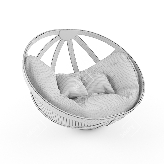 Elegant Circular Seating Solution 3D model image 2