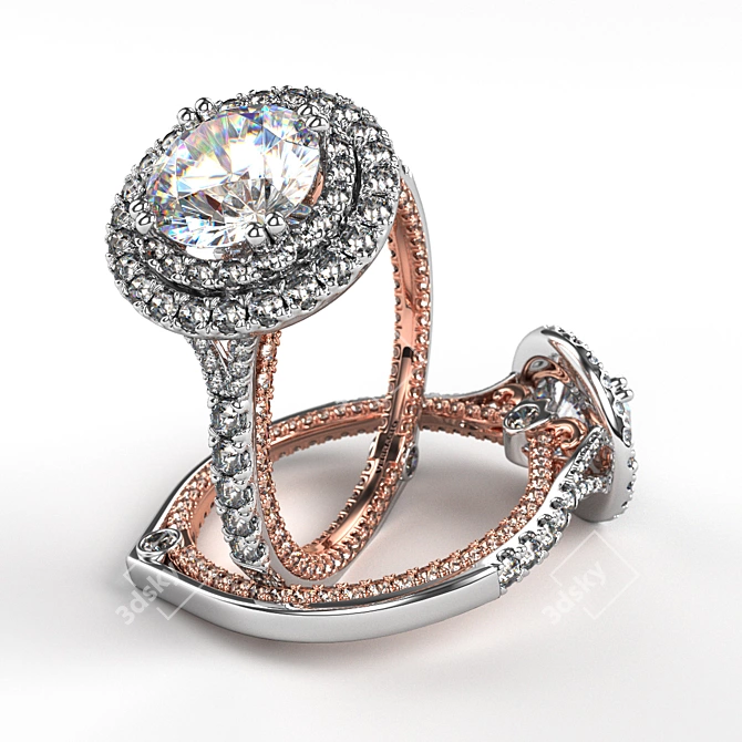 Verragio Divine Diamond Engagement Ring 3D model image 1