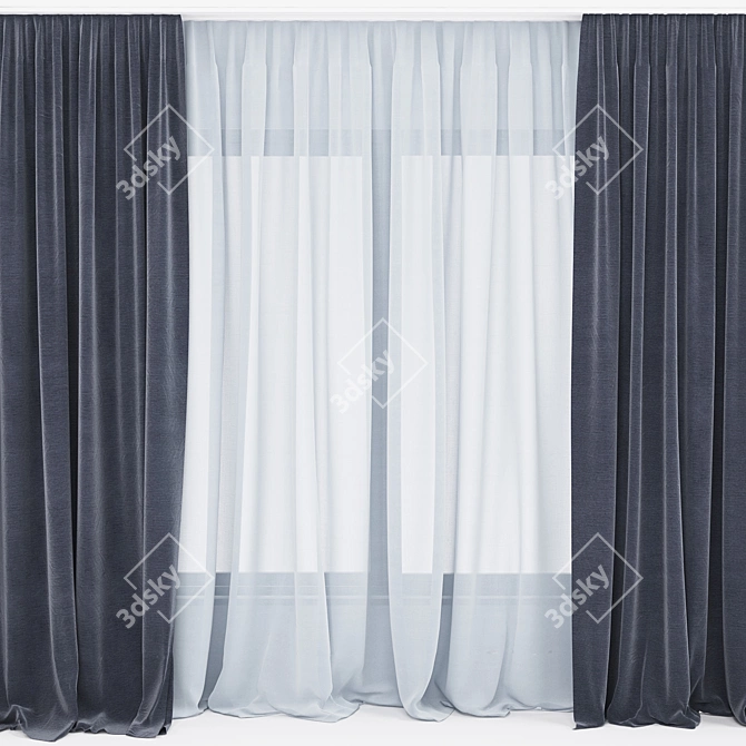 QuadMesh Curtain - Versatile and Stylish 3D model image 1