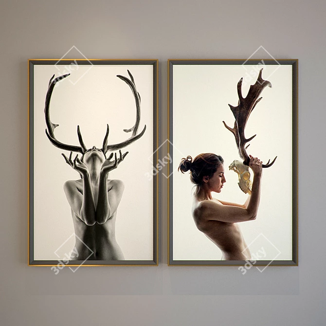 Mystic Deer Shadow: Enchanting Wildlife Décor 3D model image 1