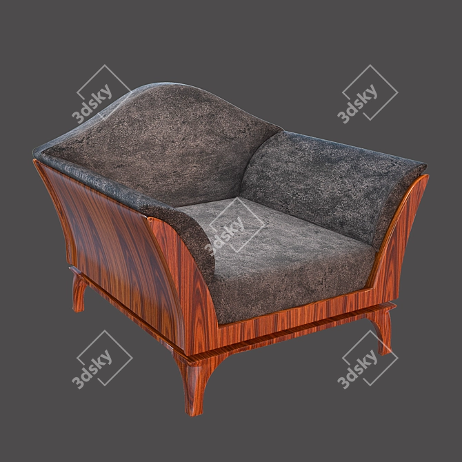 Contemporary Whilshire Chair: Sleek Design & Superior Comfort 3D model image 3