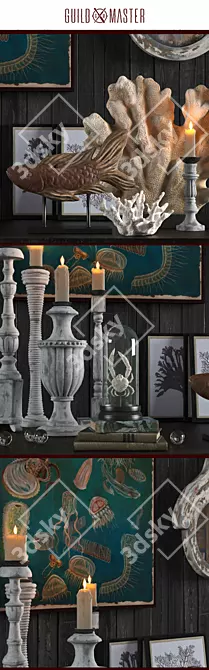 Guild Master Decorative Accessory Set 3D model image 2