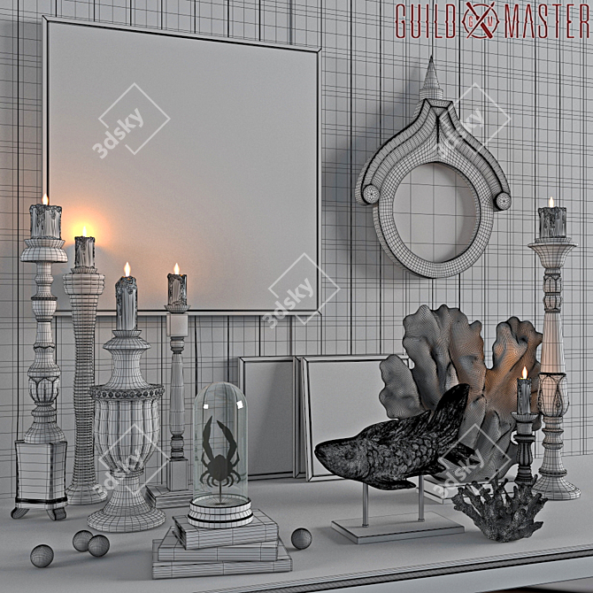 Guild Master Decorative Accessory Set 3D model image 3