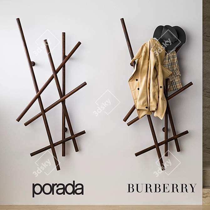 Porada & Burberry Hallway Set 3D model image 1