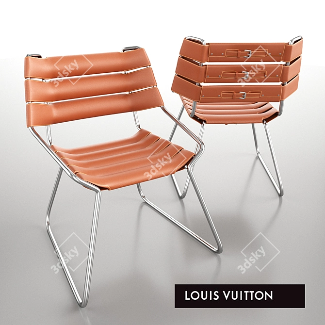 Luxury Nomadic Louis Vuitton Chair 3D model image 1