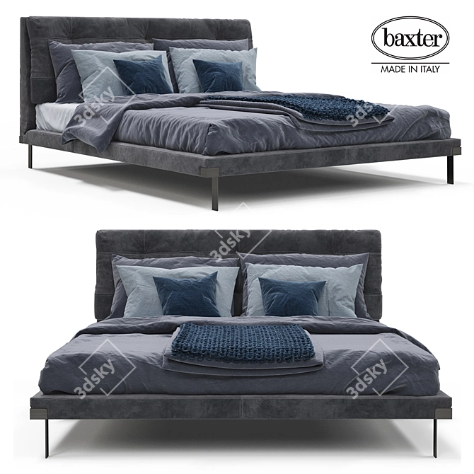 Elegant Baxter Viktor Bed - Russian translation if needed 3D model image 1