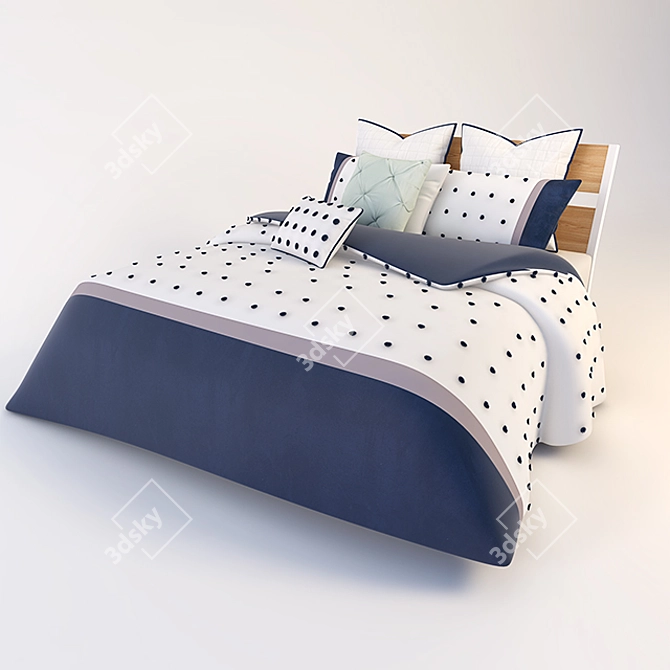 Stylish Urban Habitat Bed 3D model image 3