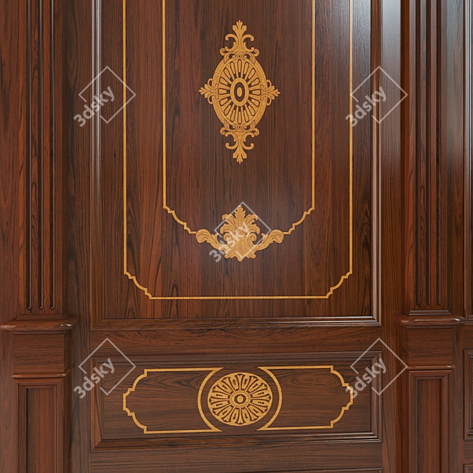 Wood Panels Collection - High-Quality 3D Models 3D model image 2