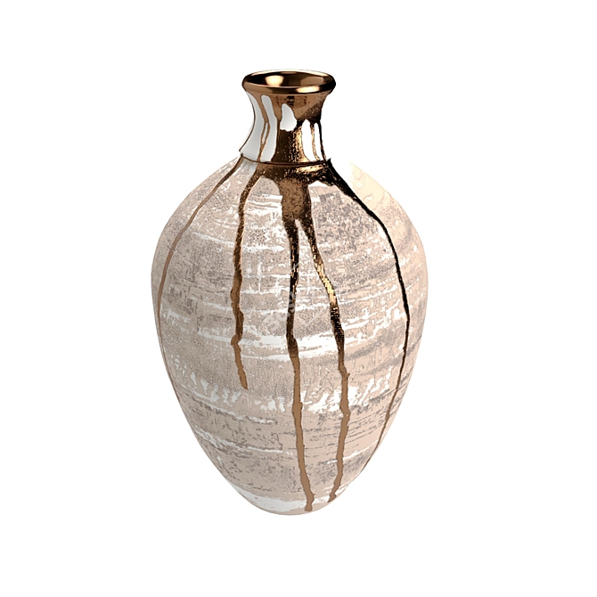 Molten Copper Vase 3D model image 2