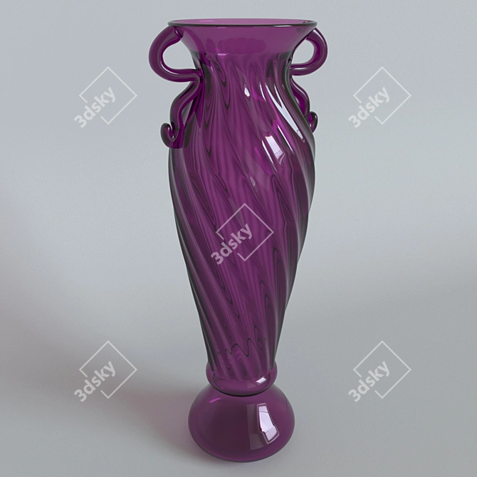 Elegant Vittiria Decor Vase 3D model image 2