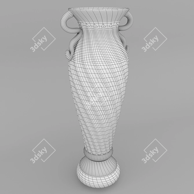 Elegant Vittiria Decor Vase 3D model image 3