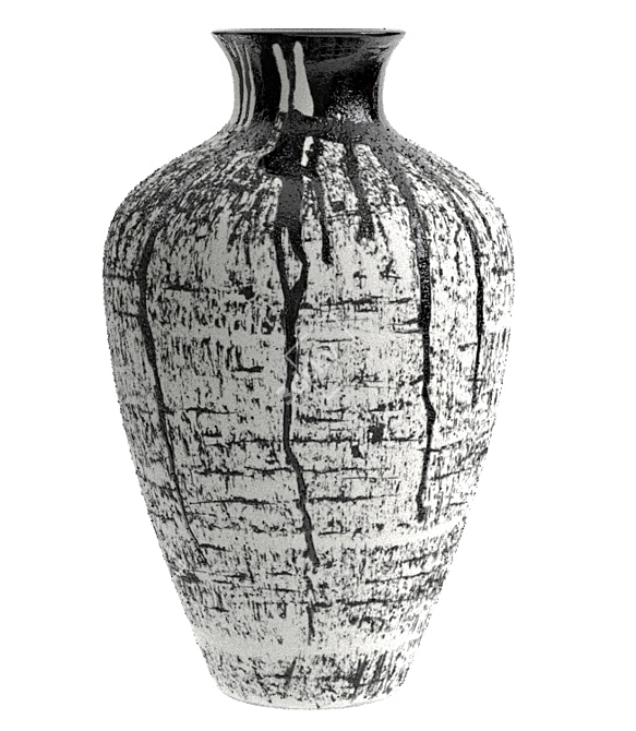 Magma Maxi Textured Vase 3D model image 1