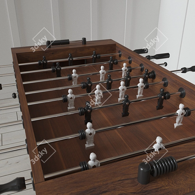 Elevate Your Game: Pottery Barn Foosball Table 3D model image 2