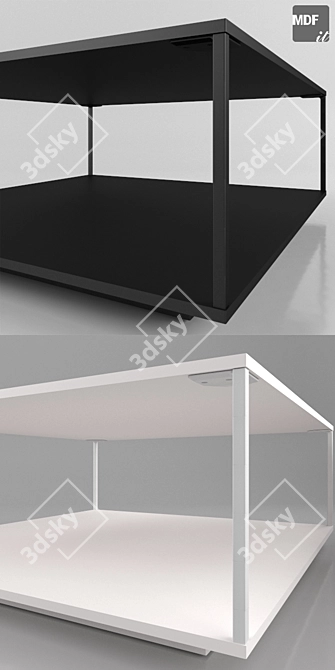 Sleek Grafo Table by MDF ITALIA 3D model image 3