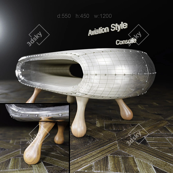 Aviator Fuselage Console 3D model image 3