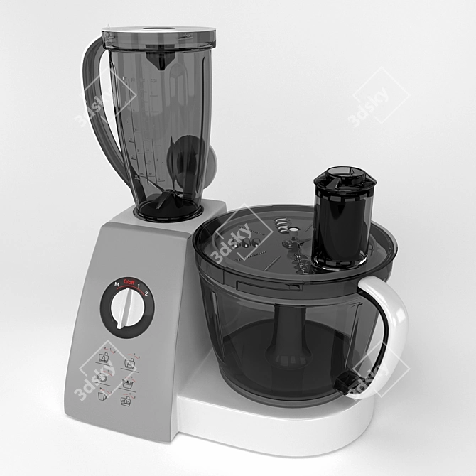 Versatile Food Processor - Simplify Your Kitchen Tasks 3D model image 1