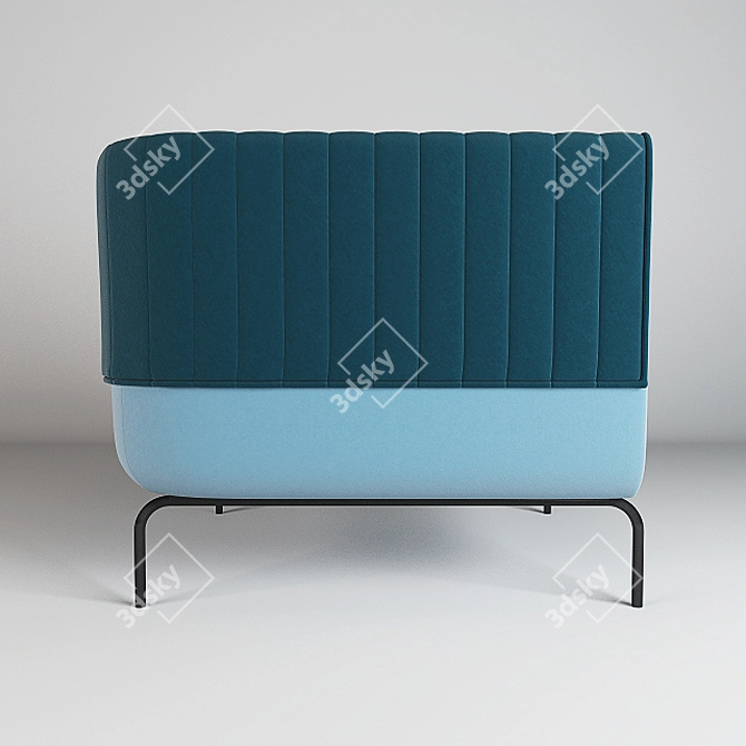 Modern Comfy MADE Armchair 3D model image 3