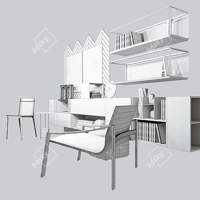 MOLTENI COLLECTION: Modern Elegance for Your Space 3D model image 3