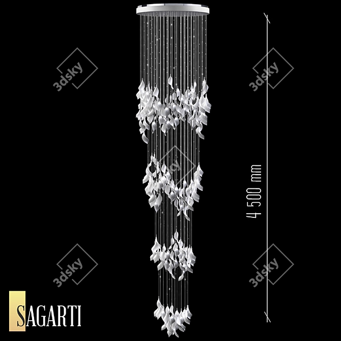 Sagarti Espira Grand Chandelier 3D model image 1