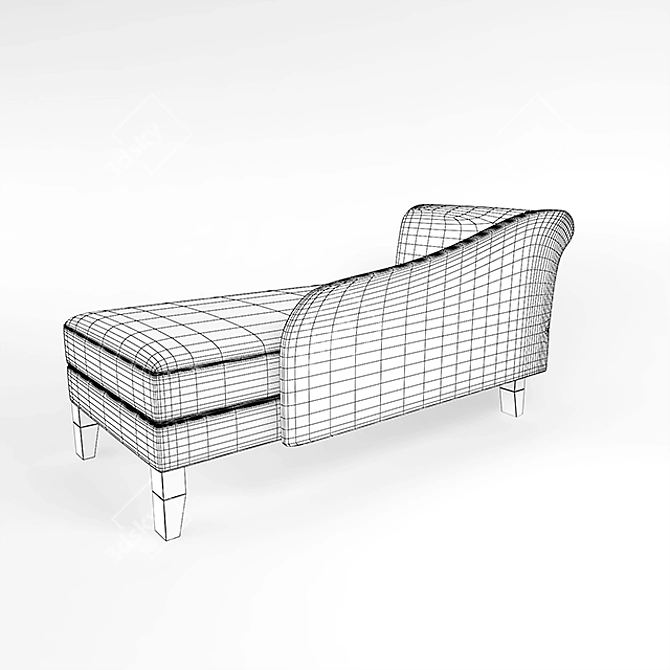 Elevate Your Comfort with Chaise Lounge 3D model image 2