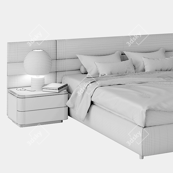 Dream Land Kioto Stone Bed 3D model image 3