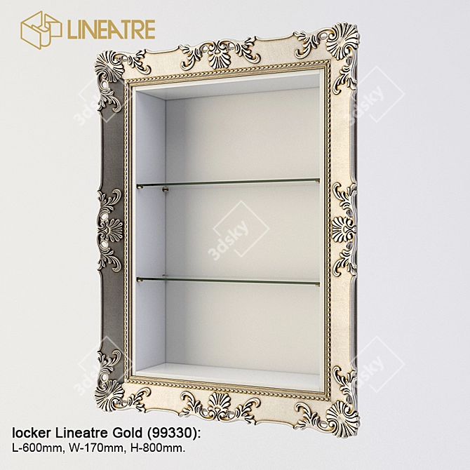 Lineatre Gold Locker: Compact and Sturdy 3D model image 1