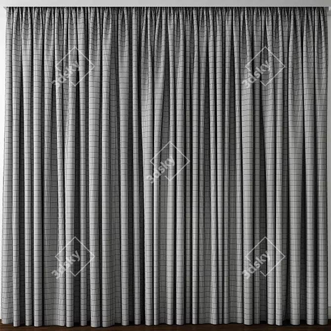 Exquisite Curtain Model - 3D Archive 3D model image 2