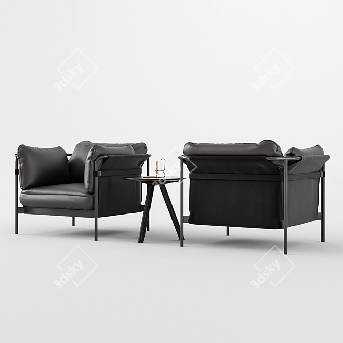 HAY-CAN Armchair: Sleek and Stylish 3D model image 2