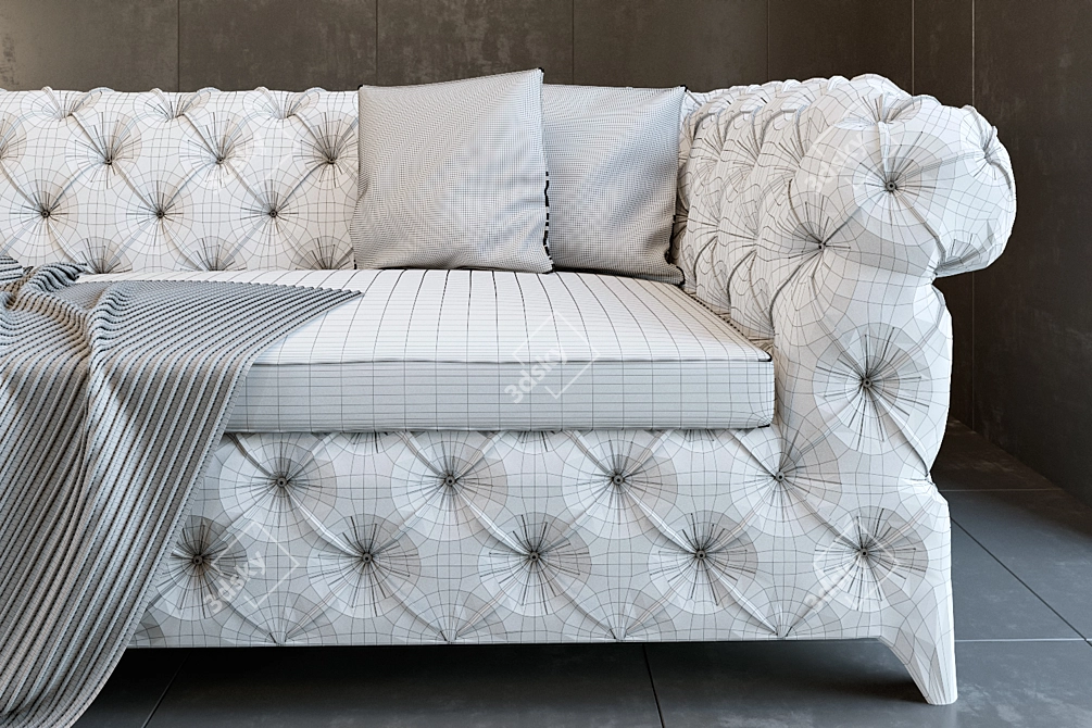 Regal Comfort Sofa 3D model image 3